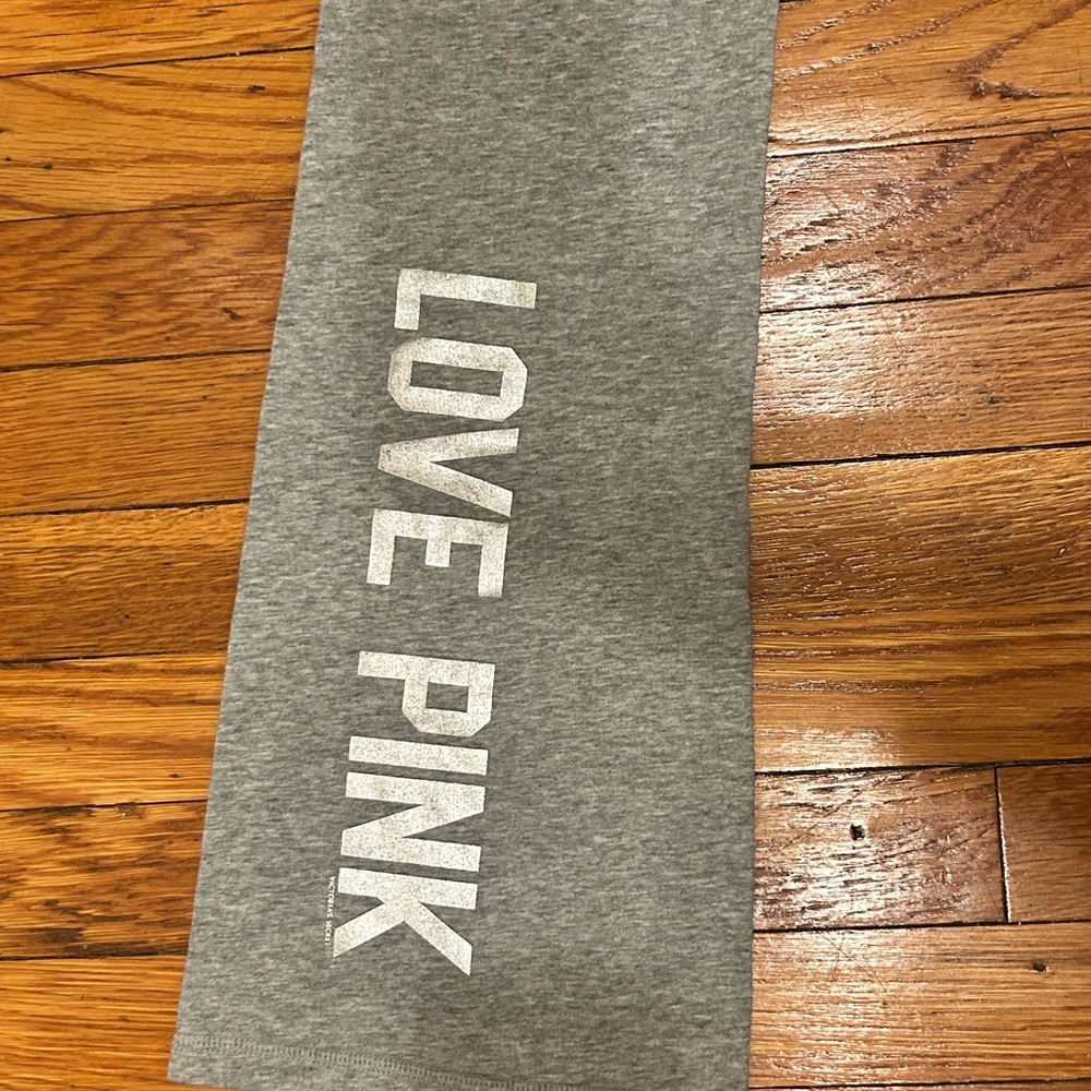 PINK Victoria's Leggings with Black Waistband - Picture 3 of 7